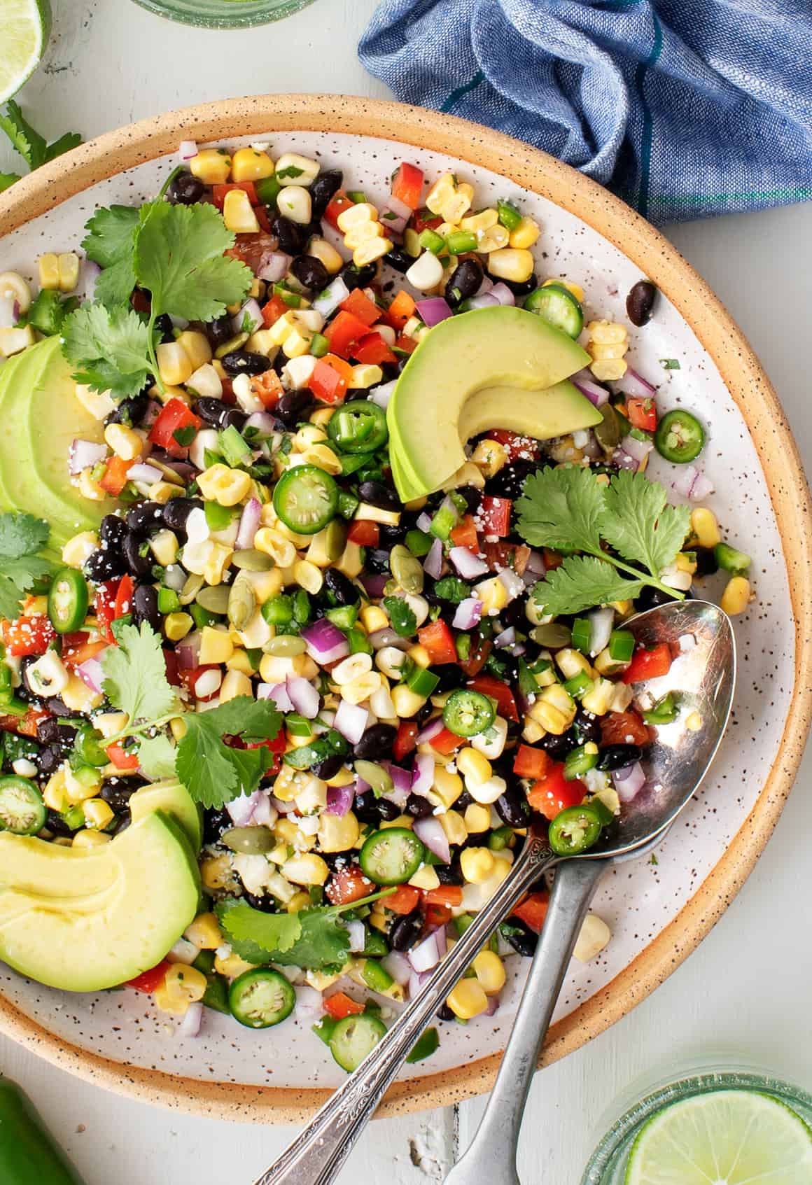 Fresh ingredients, homemade beans, and bold flavors are the keys to a WOW black bean and corn salad