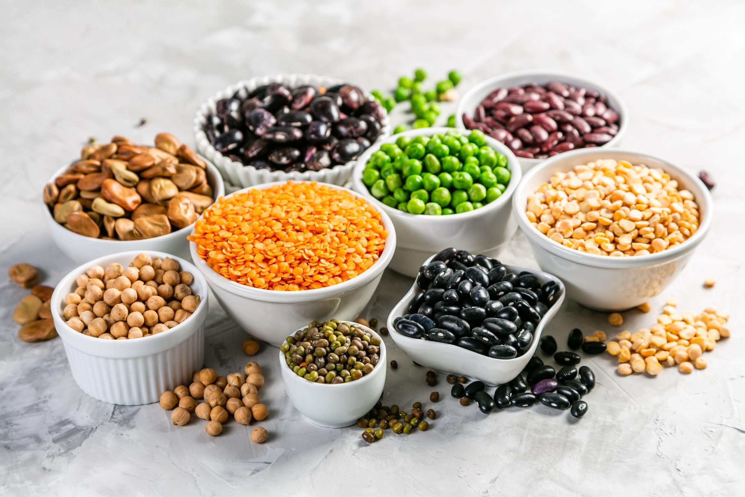 Legumes, including lentils, chickpeas, beans, and soybeans, are versatile, protein-rich cornerstones of plant-based diets