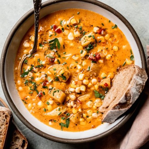 Smoky Vegan Corn Chowder