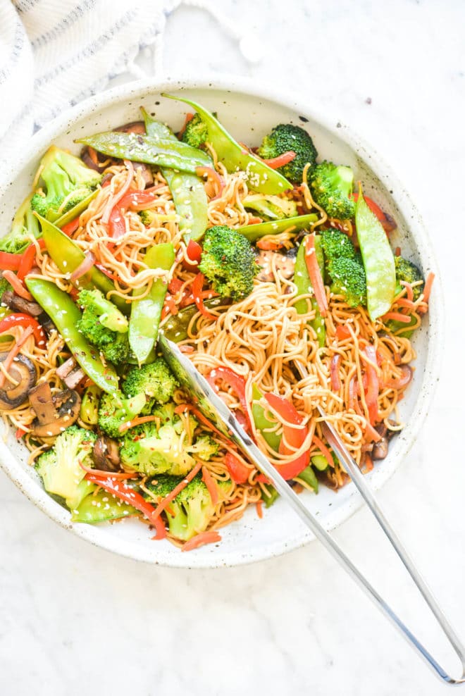 Use any veggies you have on hand for this stir-fry, from broccoli and carrots to bell peppers and snap peas