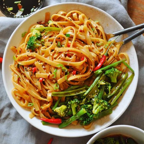 Vegan Stir Fry Sesame Noodles