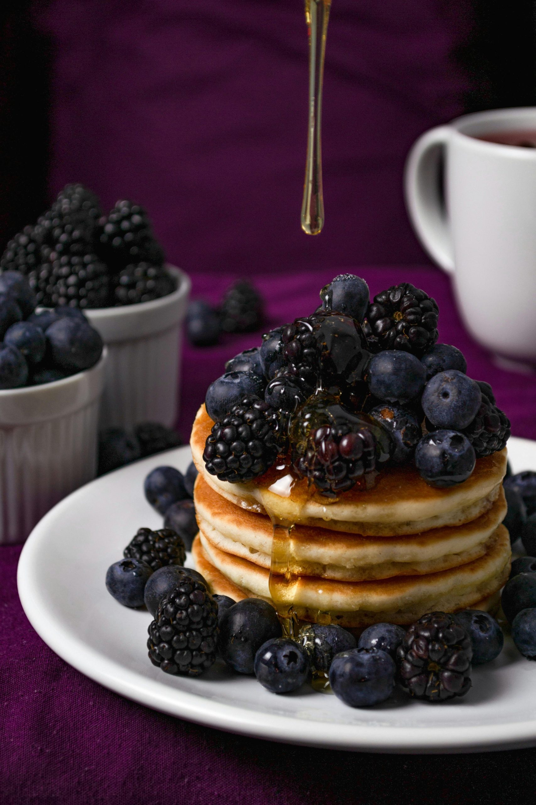 Staring with making the fluffiest vegan pancake!